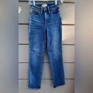 Madewell Blue Straight Leg Jeans Classic Style